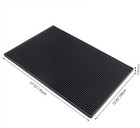 Heat-resistant Rubber Bar Mat For Home Bars  Pubs  And Clubs - Black 45x30cm
