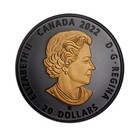 2022 Canada  20 Black And Gold The Sea Otter Fine Silver Coin