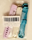 3 Pack Silicone Replacement Bands For Fitbit Charge 3 Adjustable Pink White Blue