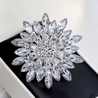 Luxury Snowflake Brooch Pin- Crystal Rhinestone Christmas Jewelry Gift For Women