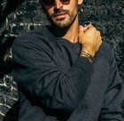Flint And Tinder Speckle Fleece Crew Neck Sweatshirt Mens Small Gray