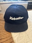 Vintage Valvoline Oil Gas Dark Blue Snapback Hat Cap Snap Back