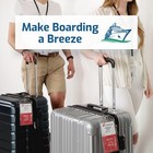 Cruise Luggage Tags Etag Holders 4 Pack   2 Id Holders - Waterproof Pvc Zip S   