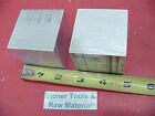 4 Pieces 2  X 2  X 2  Aluminum Square 6061 Flat Bar Solid T6511 New Mill Stock