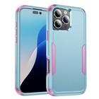 For Iphone 16 Pro Max 15 14 13 12 11 Shockproof Rubber Case Hybrid Pc Hard Cover