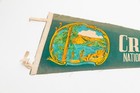 Large Vintage Crater Lake National Park Oregon Souvenir Felt Pennant 29 
