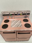 Vintage 1950 s Wolverine Pink Tin Metal Toy Litho Stove Oven 12  High