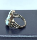 Navajo Indian Sterling Silver Dry Creek Turquoise Ring