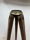 Vintage Wood Tripod Rustic Decor Transit Light Stand Survey Industrial Brass 4 