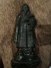Vintage Asian Figurine Chinese Deity 11    Statue Collectible Dark Resin