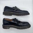 Vintage Dr Martens Mary Jane Shoes Black Leather Double Buckle Womens Size 5