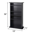 Multimedia Cd Dvd Storage Cabinet Media Rack Shelf Organizer Stand Audio Store