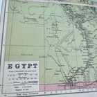1930  Map Of  Egypt Pa  78 79 Vintage Antique Old Atlas Print
