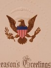 1956 White House Christmas Greeting Card Hallmark Presidential Seal Envelope Vip