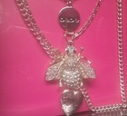 Bebe Jewlry 4 Piece Set Necklace   Earrings Gold Tone New In Box