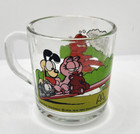 Mcdonalds Garfield Glass Mug Vintage