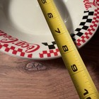 Lot Of 3 Vtg Gibson Coca Cola Checkered 8    Soup Cereal Bowls Rim Diner Set