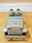 Vintage 1950s Army Command Battery Operated Tinplate Jeep By Tn Nomura  Runs 