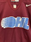 Vintage Nike Men s Ohl Maroon Authentic Pro Fight Strap Hockey Jersey Size 56