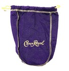 Lot Of 3 Purple Crown Royal Whiskey Drawstring Bags Medium 1l Bottle Size