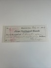 First National Bank   Denver Colorado 1884 Cancelled Check 7 11  2 055