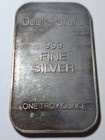 Vintage Toned Deak Perera Commercial Bar 1 Troy Oz 999 Fine Silver S n  4751