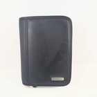Franklin Covey Leather 6 Ringed Binder W  Inserts Mini Pocket Sized Black Daily