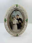 Vintage 80 s Laura Biagiotti Filigree Photo Frame With Floral Motif Italy