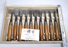 Japanese Chisel Nomi Carpenter Tool Set Of 10 Hand Tool Wood Working Mint