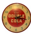 Vintage 1946 Drink Double Cola Clock Ohio Advertising Sign Works 10-46