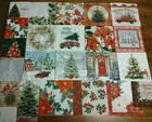 23 Christmas Trees   Winter Floral   85 Pcs Mixed Media Kit Lot Decoupage Crafts