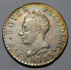 1828 An 25 Haiti Fifty 50 Centimes Nice Au Toned  -5142-
