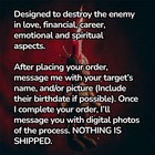 Total Destruction Spell By Carmelita Tarot - Hex Curse