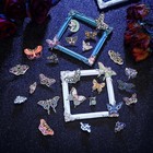 100pcs Colorful Butterfly Brooch Pin Enamel Lapel Badge Corsage Collar Jewelry