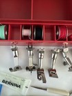 Bernina Record 830 Accessories Box With 9 Feet  Bobbins  And Tools
