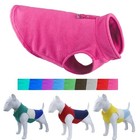 Warm Dog Vest Fleece Winter Jacket Pet Coat With Leash Ring