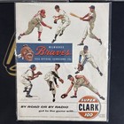  3  Milwaukee Braves 1956 Official Scorecard Lot  2 Unmarked  Vg Condition