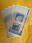          Lot Of 5 - Authentic Zimbabwe 100 Trillion Dollar Currency  Aa 2008  Unc