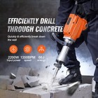 Uimoso 2200w Electric Demolition Hammer With 2 Chisel Attachments