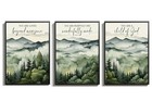 Mountain Forest Wall Art - Woodland Nursery Decor - Christian Scripture Art - 