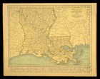 Antique Map Of Louisiana Wall Art Old Original Atlas New Orleans Baton Rogue