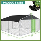 Heavy Duty Dog Kennel House Pet Welded Metal Playpen Large Animal Cage Outdoor