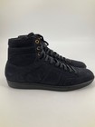 Saint Laurent Paris Sl 10h Black Suede High-top Sneakers Size  44