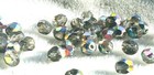 1200 Pcs 4mm Czech Fire Polished Round Faceted Glass Beads - Black Diam  Vitrail