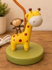 Kids Line Llc Giraffe Monkey Nursery Table Lamp Wicker Shade 15    Tall Tested