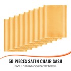 Uimoso 4pcs Black Stretch Spandex Folding Chair Covers Wedding Party With Skirt