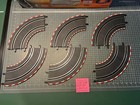 Carrera Go 1 43 Slot Car Six  6  90 Degree Curve Track Pieces 18  Radius Lot G