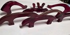 Cherry Amber Bakelite Handles     312 Grams