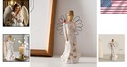 Angel Figurine Sympathy Memorial Gift Home Decor Praying Hands Resin