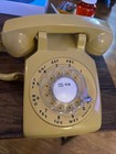 1993 Itt Yellow Rotary Desktop Phone  Good Condition 